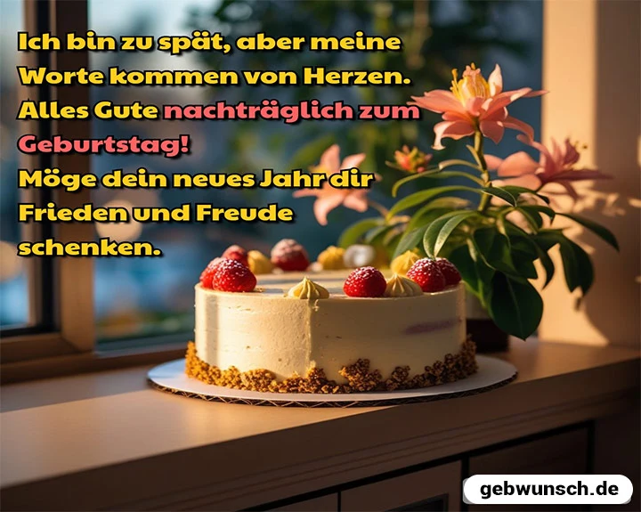 geburtstagswünsche 12 Nachträglich zum Geburtstag