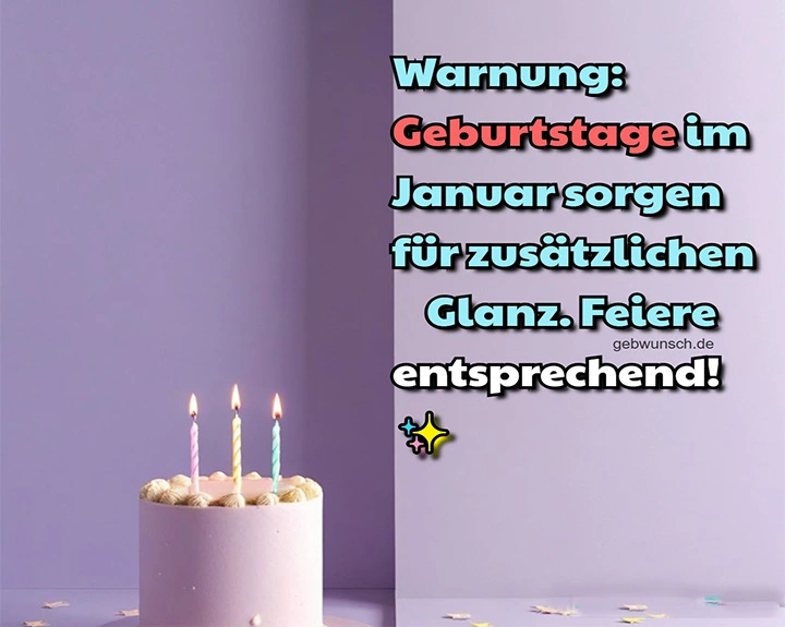 Geburtstagswünsche für Januar 2 Geburtstags Januar