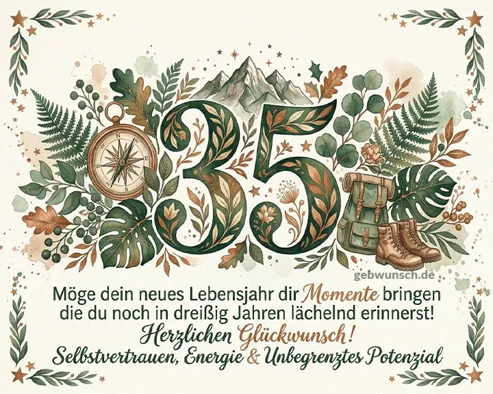 Geburtstagswünsche Zum 35. Geburtstag 1 Geburtstagswünsche Zum 35. Geburtstag
