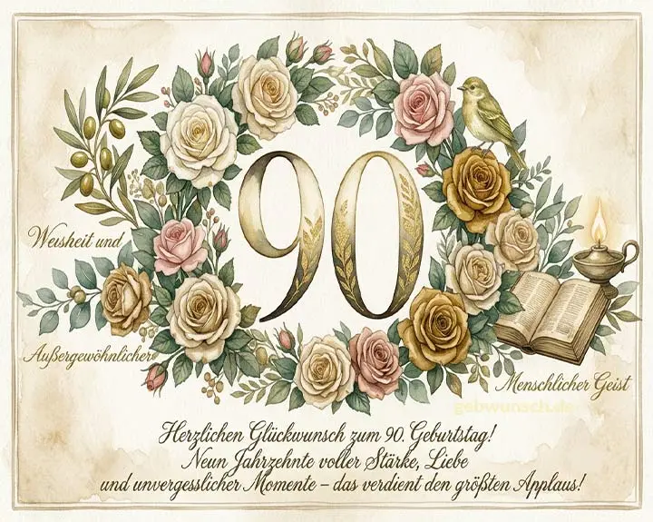 Geburtstagswünsche Zum 90. Geburtstag 1 Geburtstagswünsche Zum 90. Geburtstag